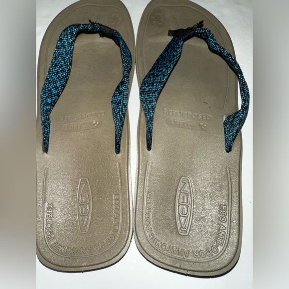 Keen “Harvest” Flip Flops Recycled Material Luft Cell Sandals Men’s Size 11 - Picture 4 of 10
